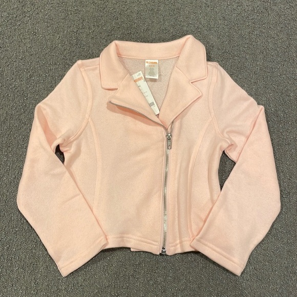 Gymboree Other - BNWT Gymboree Pink Cotton Moto Jacket Size Small/5-6